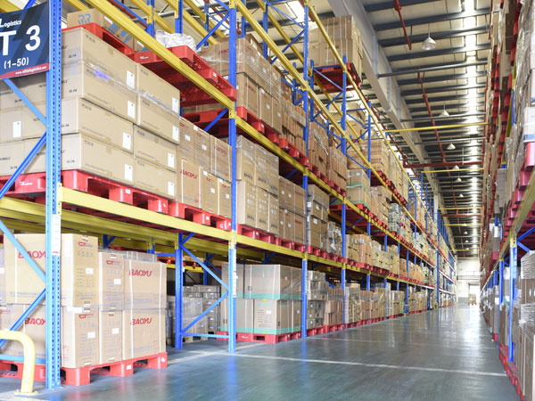 Warehouse interior view